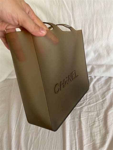 chanel jelly tote|CHANEL Jelly Rubber Tote Beige 1447921.